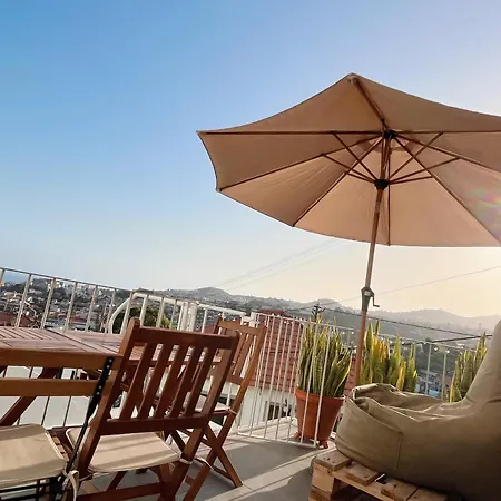 Sunny Double In 4br With Ac, Sea View Balcony, Workspace פונשל